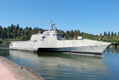 USS Tulsa at Swan Island